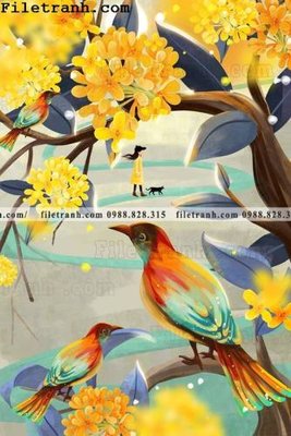 File gốc tranh mau nuoc mau hong 101 (chuẩn CMYK) cho nhà in