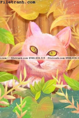 File PSD tranh mau nuoc mau hong 124 (gốc) nhiều lớp (multi-layer)