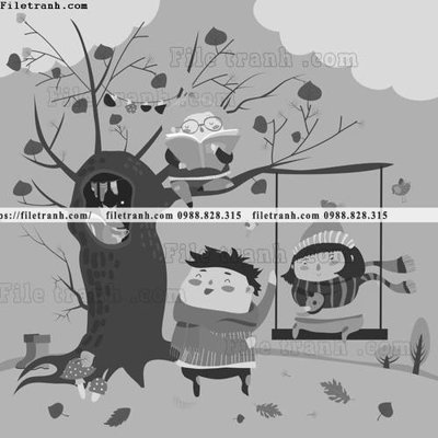 File tranh quảng cáo tranh minh hoa hoat hinh tre em 181 (file gốc) chuyên nghiệp