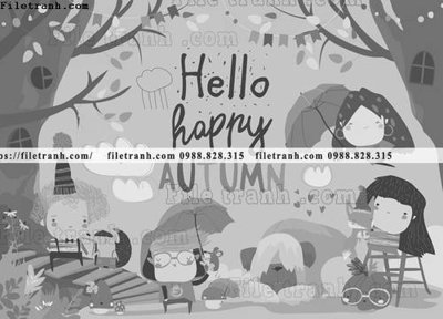 Download file gốc tranh minh hoa hoat hinh tre em 207 (in mica) trang trí