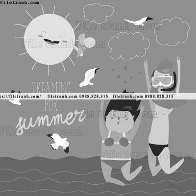 File in trần tranh minh hoa hoat hinh tre em 229 (bản gốc) 5D