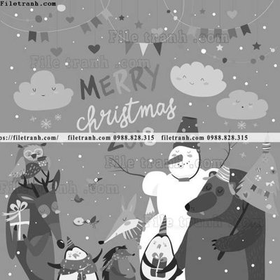 File tranh tranh minh hoa hoat hinh tre em 255 (bản gốc) in lụa dán tường