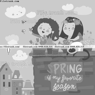 File in trần tranh minh hoa hoat hinh tre em 316 (bản gốc) 5D