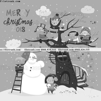 File ảnh tranh minh hoa hoat hinh tre em 350 (gốc) in PP, decal