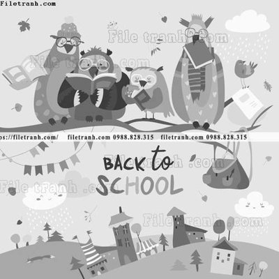 File tranh tranh minh hoa hoat hinh tre em 384 (bản gốc) in lụa 3D