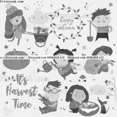 File tranh tranh minh hoa hoat hinh tre em 400 (gốc) chủ đề tĩnh vật