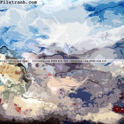 File in trần tranh muc nuoc truu tuong 125 (bản gốc) phong cảnh