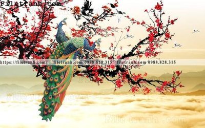 File tranh tranh nen tuong phong cach Trung Hoa124 (gốc) in backlit film