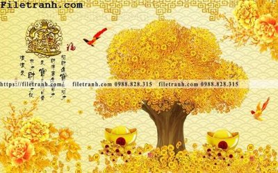 File tranh tranh nen tuong phong cach Trung Hoa136 (file gốc) chuẩn màu in
