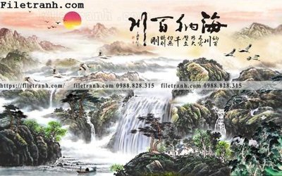 Tải file tranh nen tuong phong cach Trung Hoa231 (gốc) in tranh tráng gương