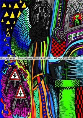 File in trần tranh nghe thuat sang tao truu tuong 1541 (bản gốc) hoa văn