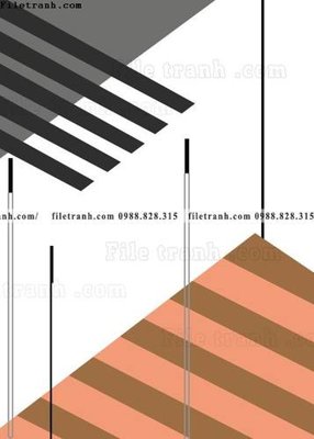File tranh tranh ngua hien dai 108 (bản gốc) in lụa 5D