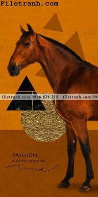 File gốc tranh ngua hien dai truu tuong 100 (cho in ấn) độc quyền