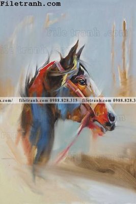 File in trần tranh ngua hien dai truu tuong 104 (bản gốc) mây trời