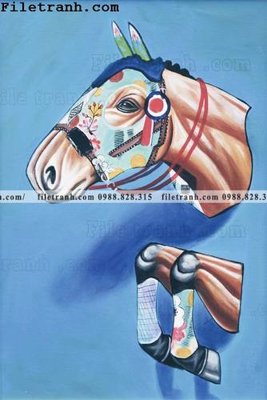 Download file tranh ngua hien dai truu tuong 118 (gốc) cho xưởng in