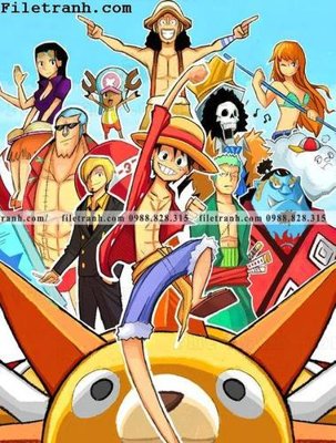 File gốc tranh phien ban doc cua One Piece192 (in lụa) tranh mã đáo
