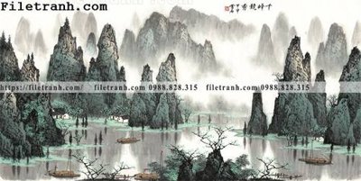 File tranh gốc tranh phong canh da tuyet trang thuy mac 100 (bản đẹp) độc quyền