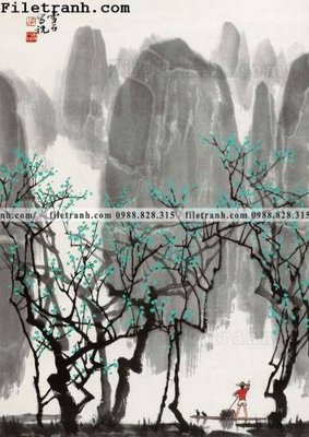 File PSD in ấn tranh phong canh da tuyet trang thuy mac 140 (chất lượng cao)