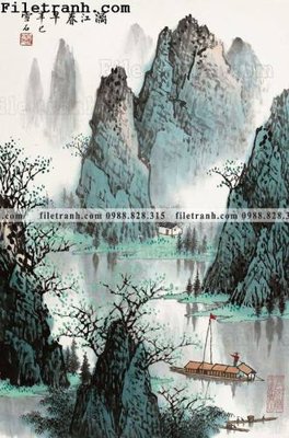 Download file gốc tranh phong canh da tuyet trang thuy mac 144 (in mica) 3D