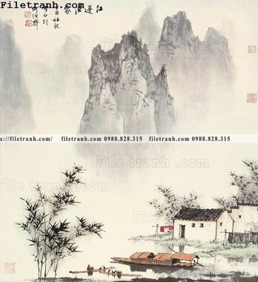 Tải file tranh phong canh da tuyet trang thuy mac 149 (gốc) chủ đề phong thủy
