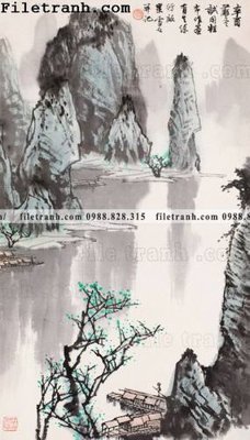 File gốc tranh phong canh da tuyet trang thuy mac 178 (thiết kế) cho in ấn