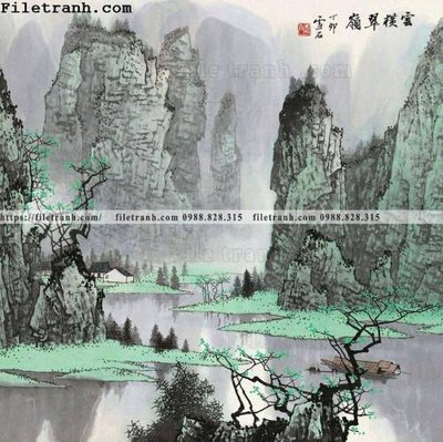 File ảnh tranh phong canh da tuyet trang thuy mac 204 (gốc) in biển hiệu