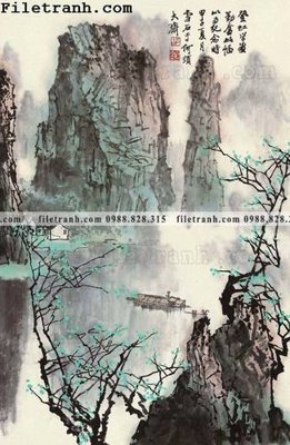 File ảnh tranh phong canh da tuyet trang thuy mac 230 (gốc) in Hiflex