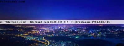 File ảnh tranh phong canh dai toan canh thanh pho 132 (gốc) trang trí khách sạn