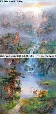 File tranh tranh phong canh nuoc trung quoc 624 (ảnh gốc) không bị mờ