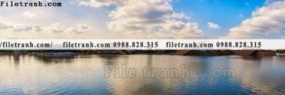 File PSD tranh phong canh thanh pho ngang dai 664 (bản gốc) dễ dàng edit