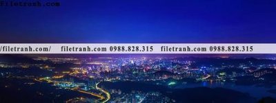 Cung cấp file tranh gốc tranh phong canh thanh pho ngang dai 682 độc quyền