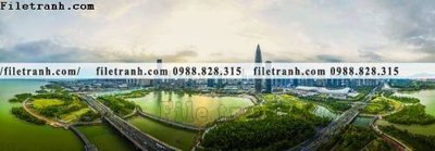 File tranh gốc tranh phong canh thanh pho ngang dai 711 (bản đẹp) độc quyền