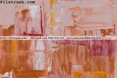 File ảnh tranh son dau mau truu tuong 109 (gốc) in decal dán tường