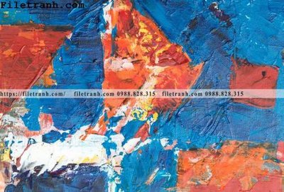 File in ấn tranh son dau mau truu tuong 160 (bản gốc) cao cấp