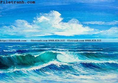 File ảnh tranh son dau phong canh bien 118 (gốc) in backdrop sự kiện