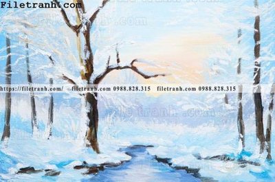 File ảnh tranh son dau phong canh hien dai 114 (gốc) in PP, decal