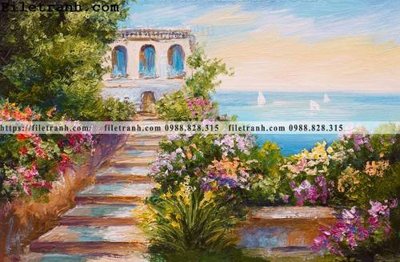 File gốc tranh son dau phong canh hien dai 117 (in ấn) không giới hạn