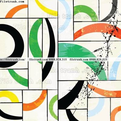 File gốc tranh son dau sang tao truu tuong 149 (in lụa) họa tiết 3D