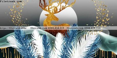 File gốc tranh su pha le guong huou nai 501 (chuẩn màu) cho in offset