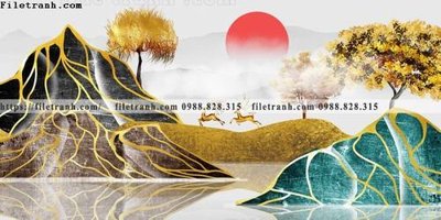 File gốc tranh su pha le guong huou nai 510 (chủ đề hiện đại) trang trí