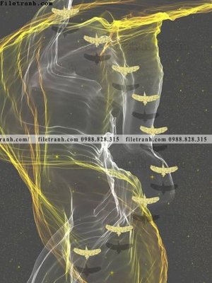 File gốc tranh su pha le guong huou nai 537 (in ấn) màu sắc trung thực