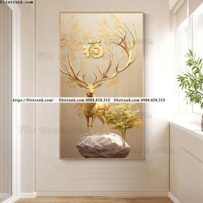 Hình ảnh file gốc tranh su pha le nai vang 510 cho in UV