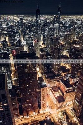 Download file tranh thanh pho kieu dep 514 (gốc) in mica đèn LED