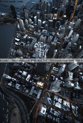 File tranh ảnh gốc tranh thanh pho kieu dep 527 dùng cho in khổ lớn