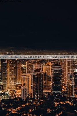 File ảnh tranh thanh pho kieu dep 535 (gốc) in Hiflex