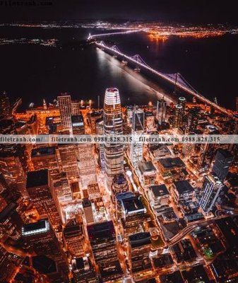 File gốc tranh thanh pho kieu dep 544 (trang trí) cho phòng khách