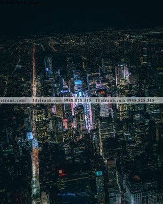 File gốc tranh thanh pho kieu dep 558 (trang trí) phòng làm việc