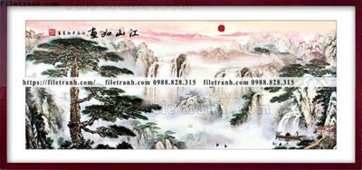 File gốc tranh thuy mac trung quoc 513 (trang trí) cho phòng khách