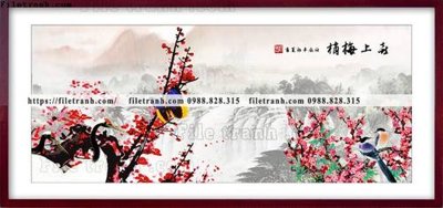 File tranh tranh thuy mac trung quoc 537 (ảnh gốc) in trần 3D