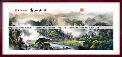 File tranh tranh thuy mac trung quoc 538 (ảnh gốc) chi tiết rõ ràng